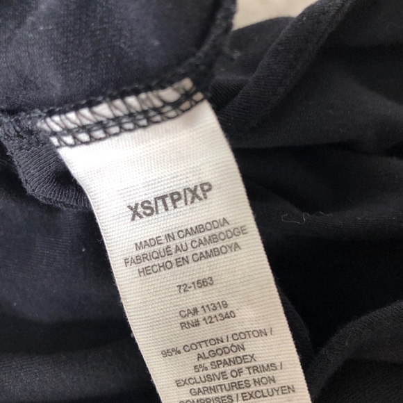 Black Crop Top With Crossed Back Garage - Picture 5 of 5